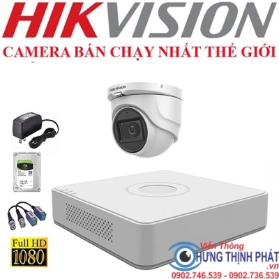 TRỌN BỘ 1 CAMERA QUAN SÁT HIKVISON 2.0 MPX CÓ ÂM THANH